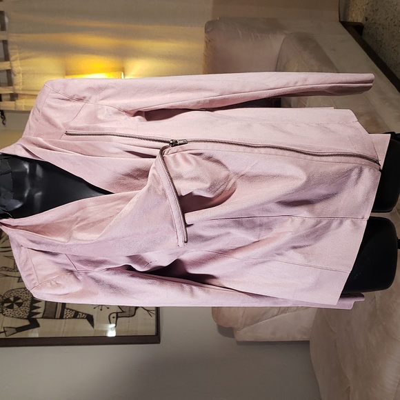 Mote pink faux suede jacket - Picture 2 of 6